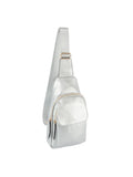 Ergonomic Structured Sling Backpack with Multi-Pocket Storage