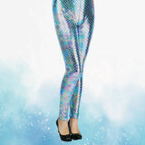 Metallic Mermaid Fish Scales Leggings