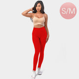 Wrinkled Solid Leggings