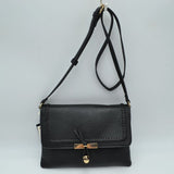 Braided Trim Crossbody Bag with Knot Accent Hardware