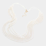 Hologram Beaded Multi Layered Long Necklace