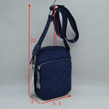 Structured Trapeze Handbag with Bamboo Ring Top Handles