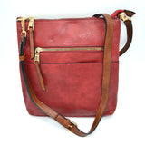 Women's Kaylee Soft PU Vegan Leather 2 in 1 Tote Crossbody Bag