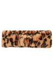 C.C Leopard Pattern Faux Fur Headwrap