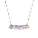 Trendy Patterned Hexagon Pendant Necklace