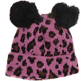 Baby Leopard Double Pom C.C Beanie