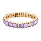 Rectangle Stone Stretch Evening Bracelet