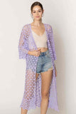 Versatile Solid Crochet Cardigan