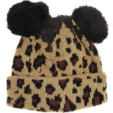 Baby Leopard Double Pom C.C Beanie