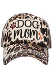 Leopard DOG MOM Vintage Baseball Cap