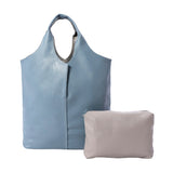 2PCS Reversible Metallic Tote and Pouch Bags