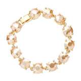 Round Stone Link Evening Bracelet