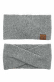 C.C Soft Recycled Fine Yarn Cuff Headwrap Earmuffs