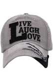 LIVE LAUGH LOVE VINTAGE BASEBALL CAP