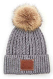 C.C Double Braided Beanie With Pom