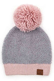 C.C Knitted Sherpa Soft Beanie With Color