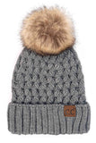 C.C Lattice Crossover Stitch Beanie