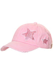 C.C GLITTER STAR BASEBALL PONYCAP