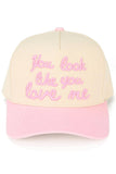 C.C Women's You Look Like Love ME Trucker Cap Hat