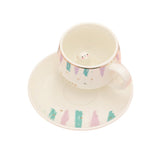 Lovely Message Cute Bunny Ceramic Mug Cup and Saucer Set