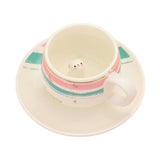 Lovely Message Cute Bunny Ceramic Mug Cup and Saucer Set
