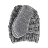 BABY Solid C.C Beanie with Mitten SET