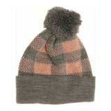 BABY Buffalo Plaid Pom C.C Beanie