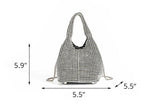 Full Diamond Bag Bucket Rhinestone Chain Purse