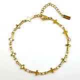 Stainless Steel Cross Link Chain Bracelet