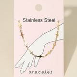 Stainless Steel Cross Link Chain Bracelet