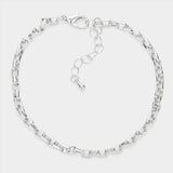 Open Metal Rectangle Link Bracelet