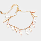 Multi Seahorse Metal Charm Bracelet