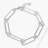 Gold Dipped Paperclip Chain Link Bracelet