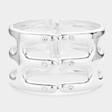 Hinged Metal Cage Bracelet