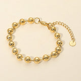 Stainless Steel Beaded Chain Bracelet