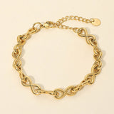 Stainless Steel Infinity Link Chain Bracelet