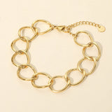 Stainless Steel Chunky Link Chain Bracelet