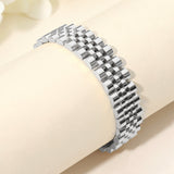 Gold Dipped Stainless Steel Jubilee Style Link Chain Bracelet