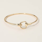 Metal Hook Bangle Bracelet