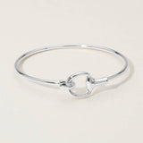 Metal Hook Bangle Bracelet
