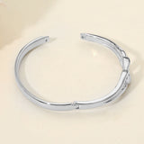 Stainless Steel Twist Link Hinged Bangle Bracelet