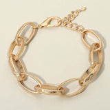 Chunky Metal Oval Link Bracelet