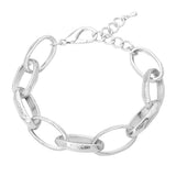 Chunky Metal Oval Link Bracelet