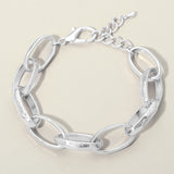 Chunky Metal Oval Link Bracelet