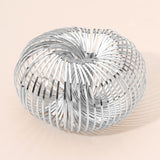 Modern Metal Cage Spiral Adjustable Statement Bracelet