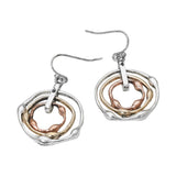 Abstract Layered Circle Drop Earrings
