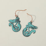 Mermaid Silhouette Drop Earrings