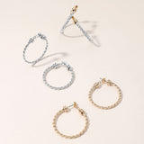 Metal Rope Hoop Earrings