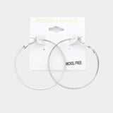 1.75 Inch Metal Hoop Earrings