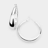 Metal Hoop Earrings